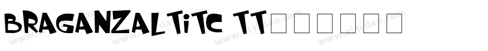 BraganzaLtITC TT字体转换